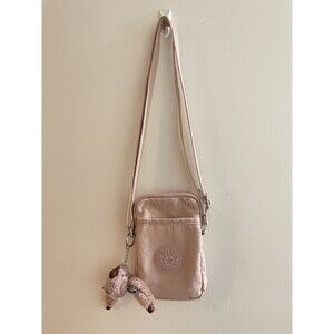 Kipling KI0271 Tally Mini Purse Crossbody Phone Bag Polyamide Brilliant Pink